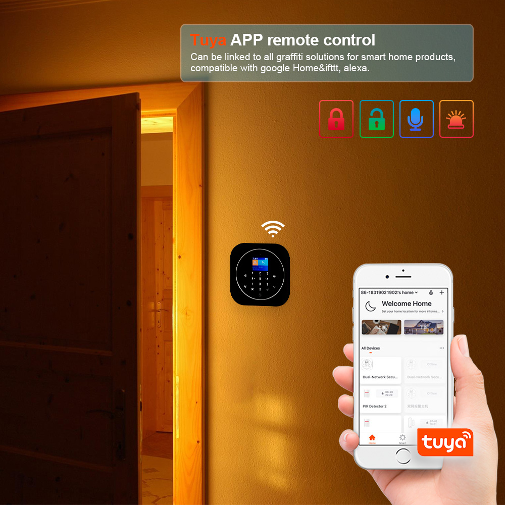 KERUI G12 2G Wifi Wireless Hom - Home Automation Diy ulasan dan harga