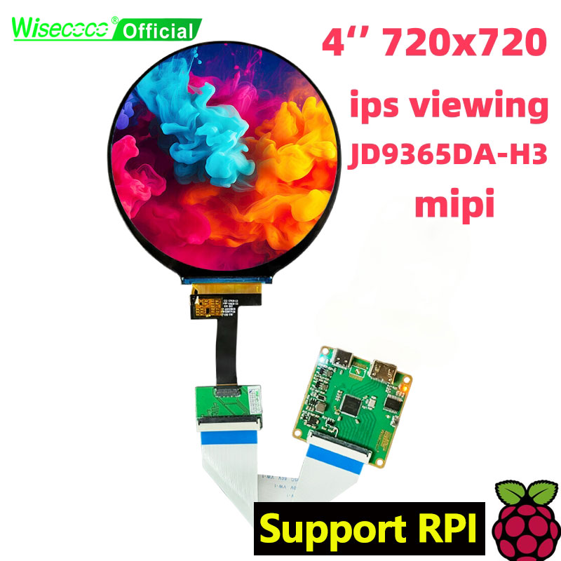 Wisecoco 4 Inch Round LCD Disp - Home Automation Raspberry Pi ulasan dan harga