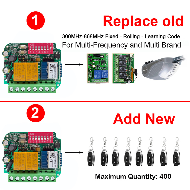 Universal Works WIth Tuya WiFi - 433Mhz Receiver Module ulasan dan harga