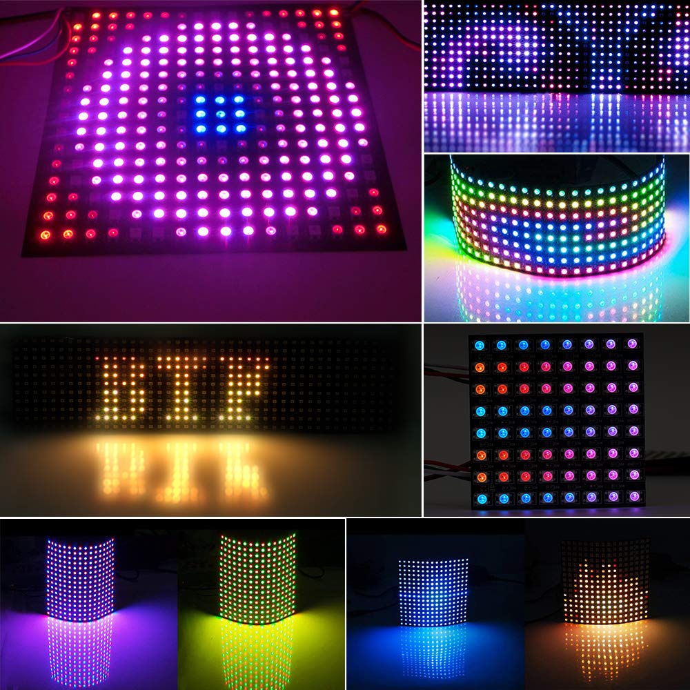 WS2812 LED 5050 RGB 8x8 64 Bit - Rgb Led Matrix 8X8 ulasan dan harga