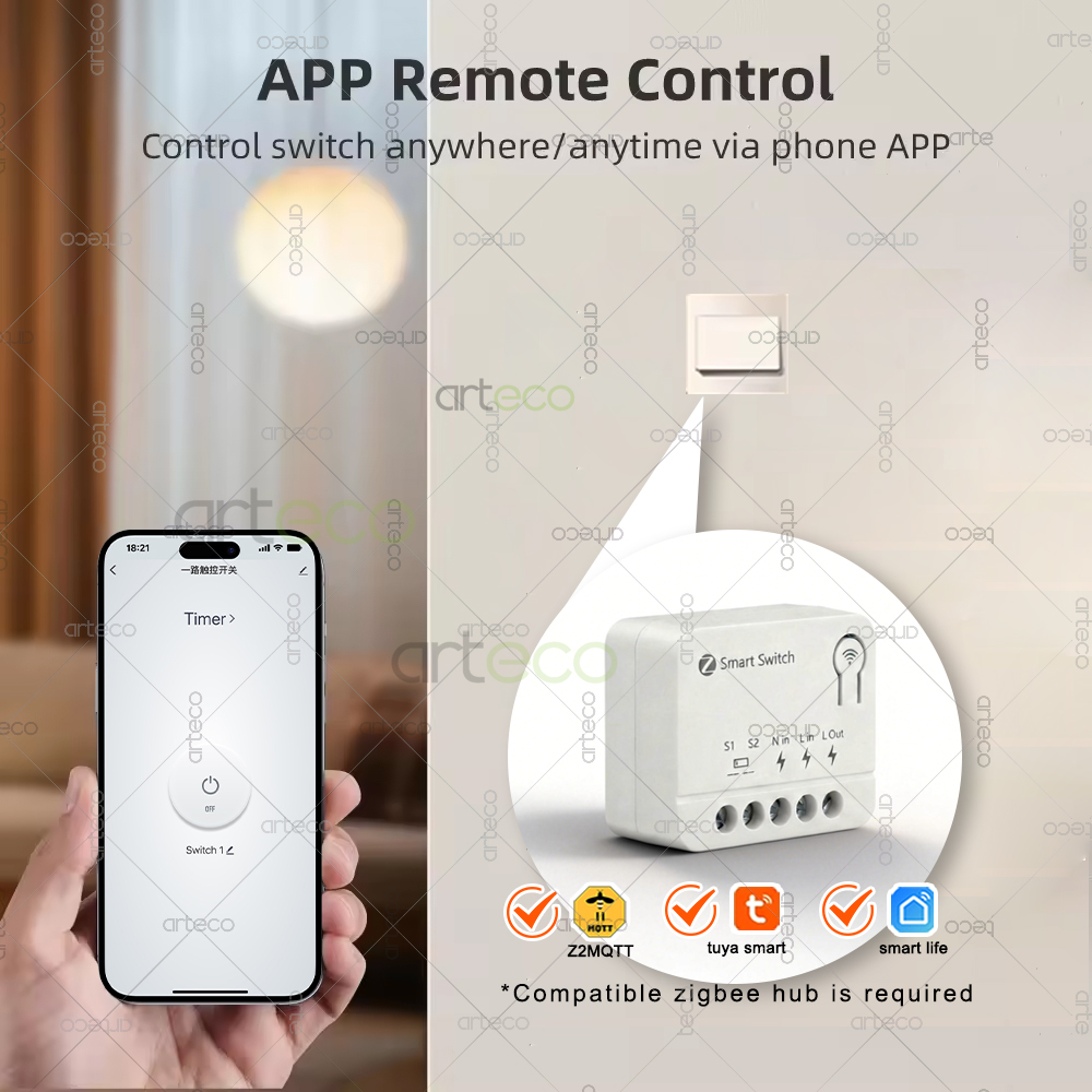 10A Zigbee Mini Smart Switch M - Smart Home Automation Diy ulasan dan harga