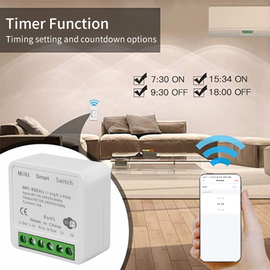2 Way Mini DIY Smart Switch Tu - Home Automation Diy ulasan dan harga